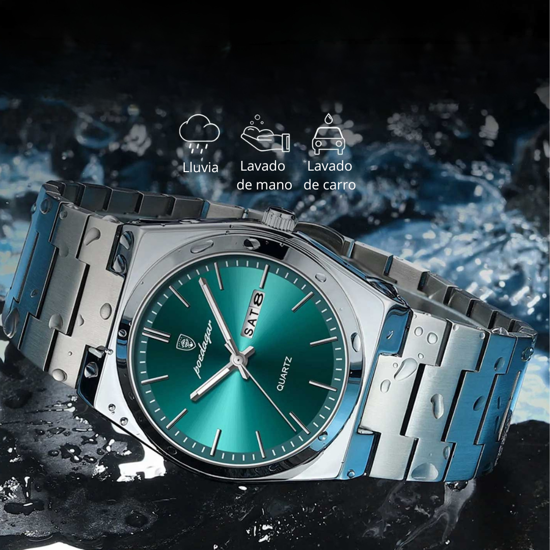 Reloj Elegante Poedagar PO-930 | Movimiento de Cuarzo y Acero Inoxidable